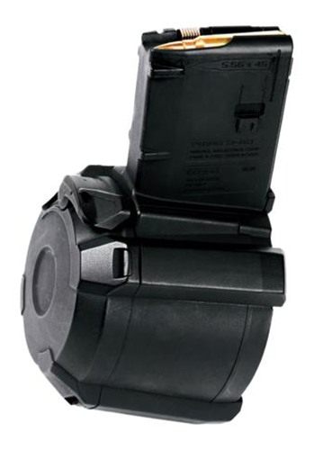 Magpul MAG576BLK PMAG GEN M3 60rd Drum 223 Rem/5.56x45mm Nato Fits AR-15/M1 view 3