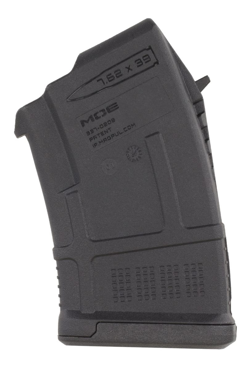 Magpul MAG657BLK PMAG MOE 10rd 7.62x39mm For AK-Platform/AKM Black Polymer