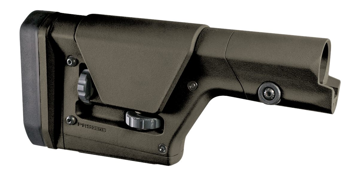Magpul MAG672-ODG PRS Gen3 Precision Stock Fixed Adjustable Comb Green Synt view 2