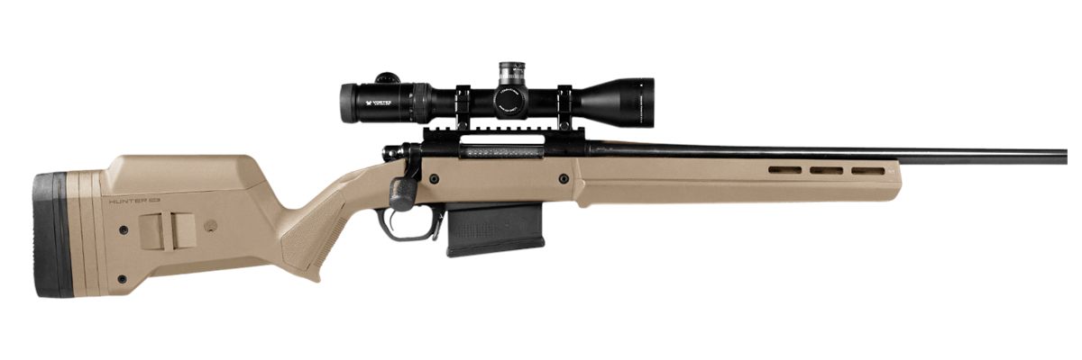 Magpul MAG483-FDE Hunter 700 Stock Fixed with Aluminum Bedding Adjustable C view 2
