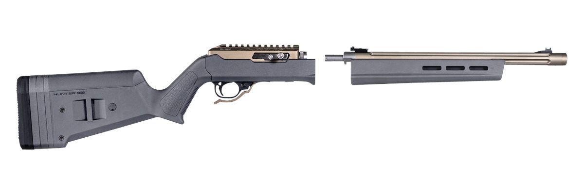 Magpul MAG760-GRY Hunter X-22 Stock Fixed Adjustable Comb Stealth Gray Synt