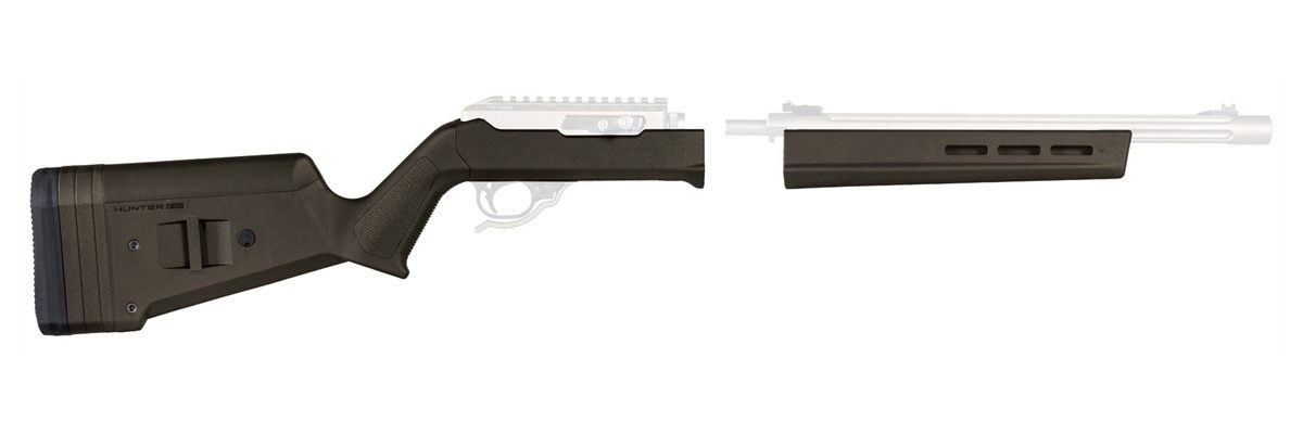 Magpul MAG760-ODG Hunter X-22 Stock Fixed w/Adjustable Comb Green Synthetic