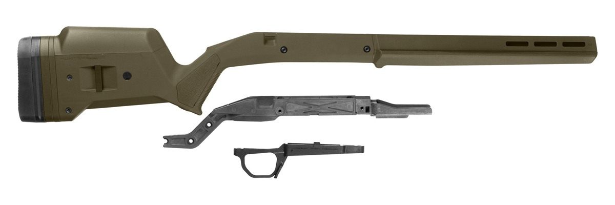 Magpul MAG931-ODG Hunter American Stock Green Synthetic Aluminum Bedding Ad view 2