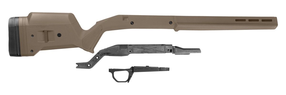 Magpul MAG931-FDE Hunter American Stock Fixed with Aluminum Bedding Adjusta