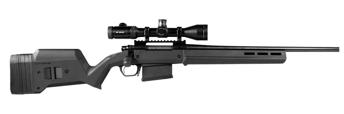 Magpul MAG931-BLK Hunter American Stock Fixed with Aluminum Bedding Adjusta