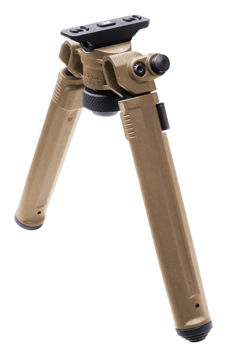 Magpul Rifle Bipod Gun Rest for Hunting and Shooting, M-LOK, Flat Dark Eart