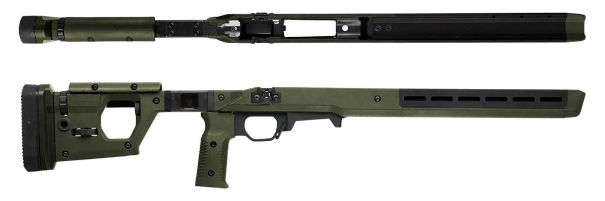 Magpul MAG997-ODG Pro 700 Stock Fixed w/Aluminum Bedding Green Synthetic fo
