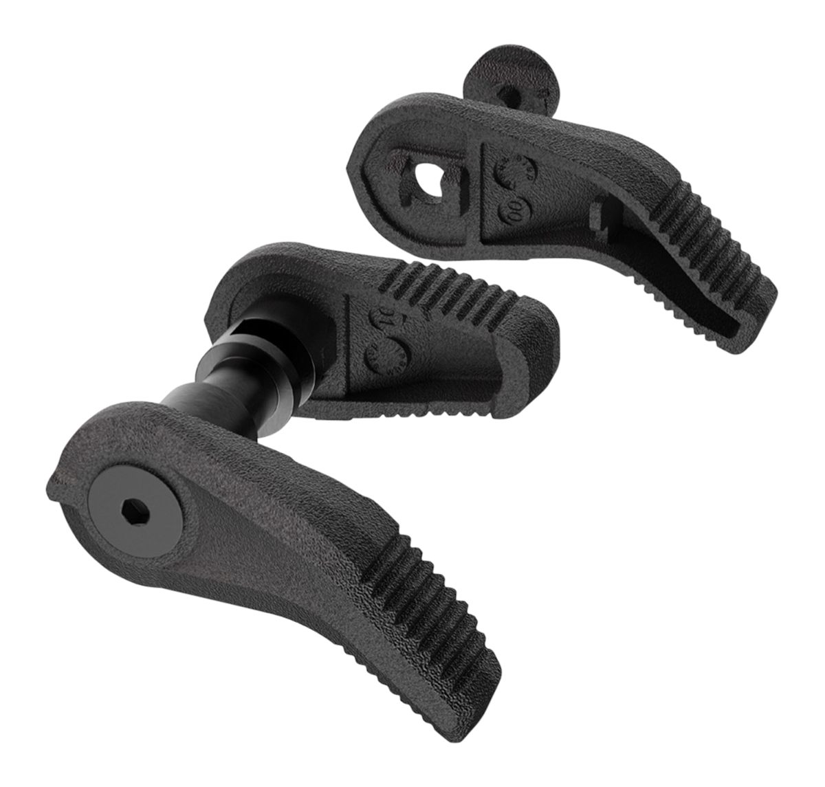 Magpul MAG1071-BLK MOE Enhanced Selector Kit made of Polymer with Black Fin view 2