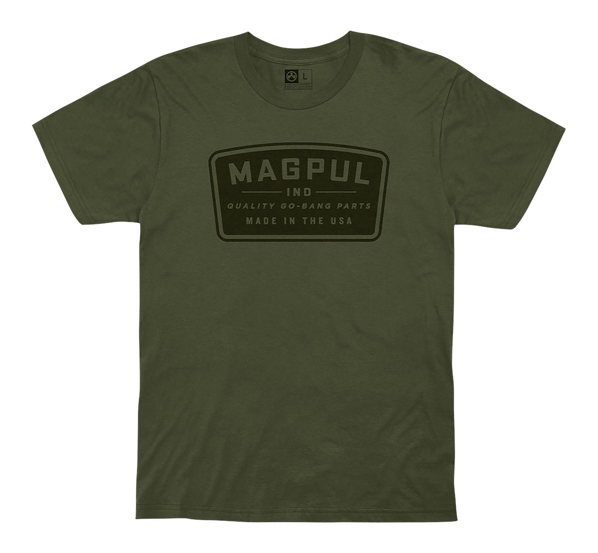 Magpul MAG1111-316-S Go Bang Parts Olive Drab Cotton Short Sleeve Small