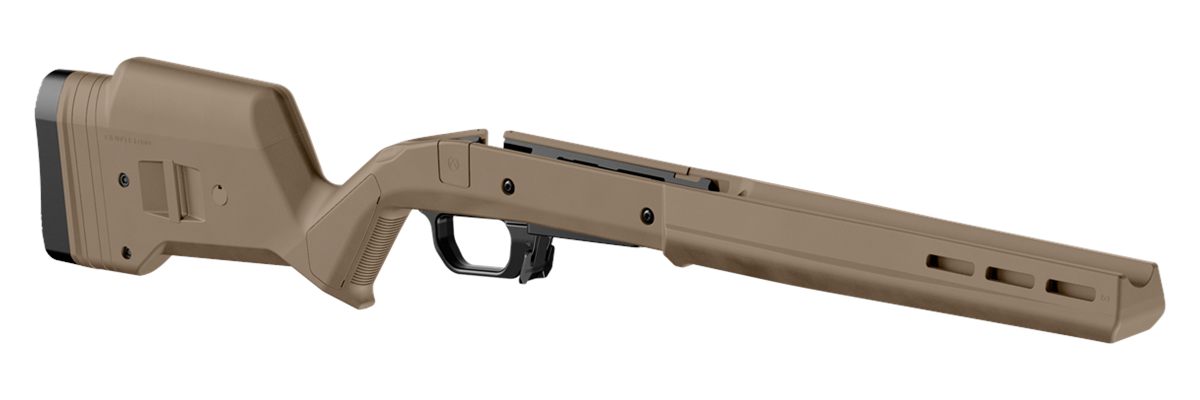 Magpul MAG1069-FDE-LT Hunter 110 Stock Fixed with Aluminum Bedding Adj Comb