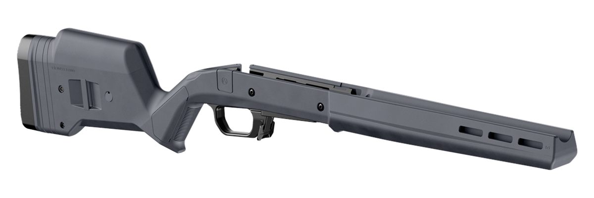 Magpul MAG1069-GRY-LT Hunter 110 Stock Fixed with Aluminum Bedding Adj Comb