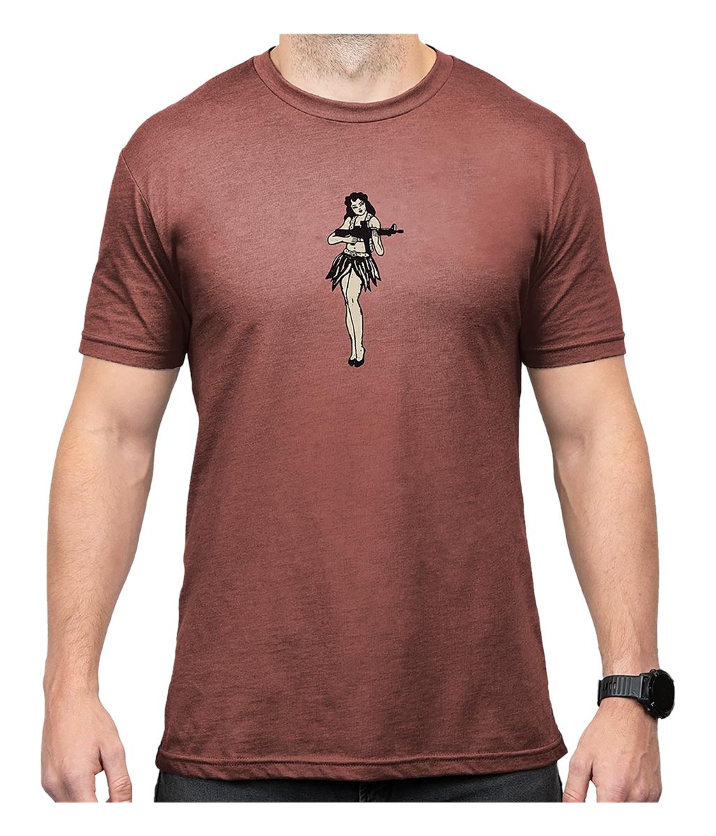 Magpul MAG1117-613 Hula Girl Redrock Heather Cotton/Polyester Short Sleeve