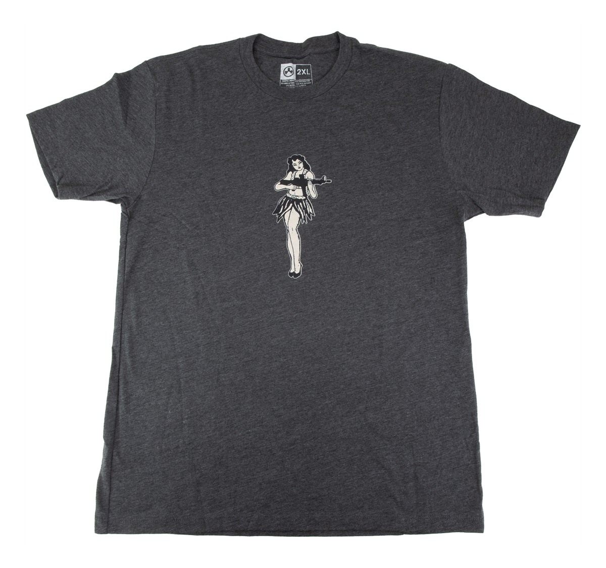 Magpul MAG1117-010-L Hula Girl CVC Charcoal Gray Cotton/Polyester Short Sle view 2