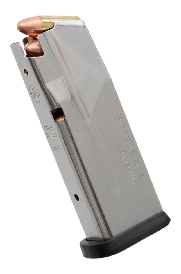 Magpul MAG1488SST Amag 12rd 9mm Fits Sig P365 Silver Stainless Steel