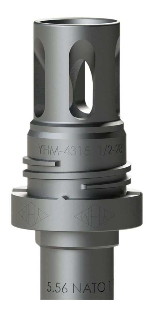 Yankee Hill Machine 431528A Mini QD Flash Hider Black Phosphate Steel with view 2