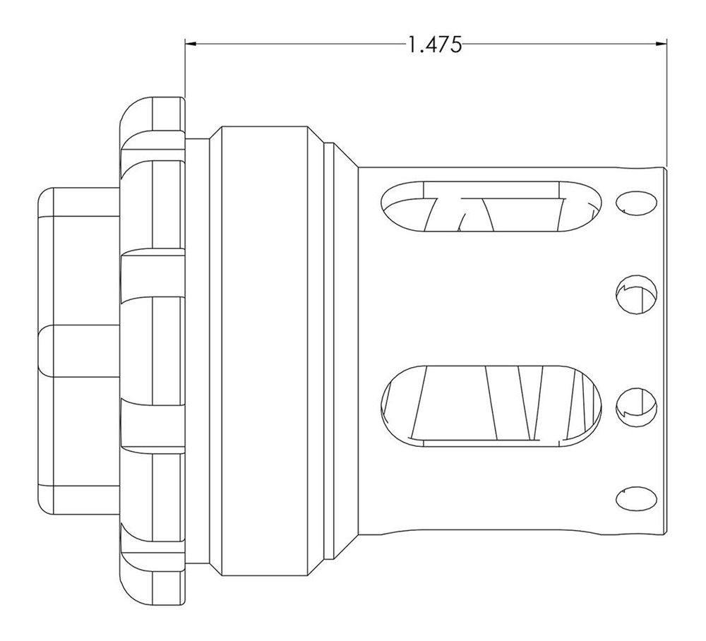 Yankee Hill Machine 2055 Nelson Booster Assembly 1-3/8in-24 tpi 17-4 Stainl