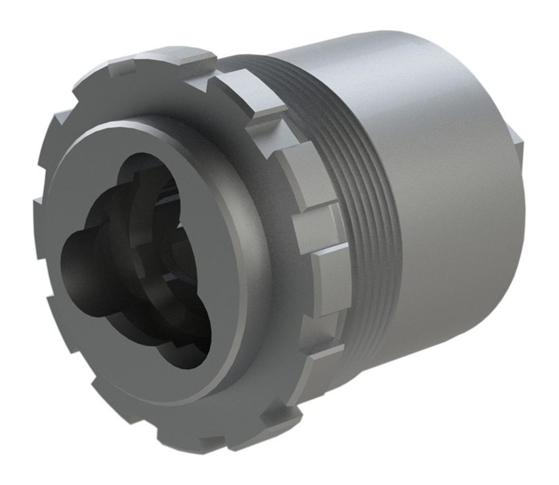 Yankee Hill Machine 2050 3-Lug HD 1-3/8in-24 tpi Aluminum/Stainless Steel view 2
