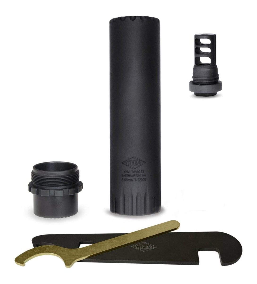 Yankee Hill Machine YHM Turbo T3 Suppressor with QD Muzzle Brake 5.56mm Sta