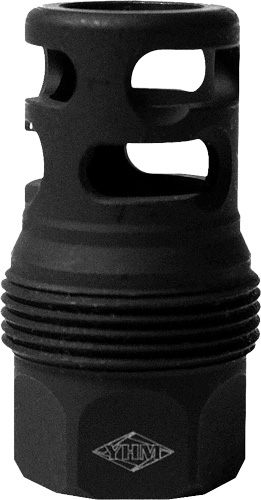 Yankee Hill Machine 4445MB24 sRx Q.D. Muzzle Brake Short Black Phosphate St view 4