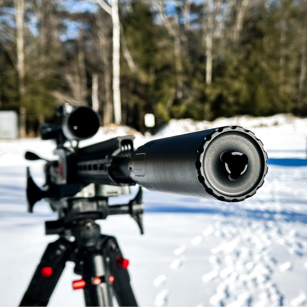 Yankee Hill Machine YHM Bad Larry .338 Direct Thread Suppressor Cal Stainle view 2