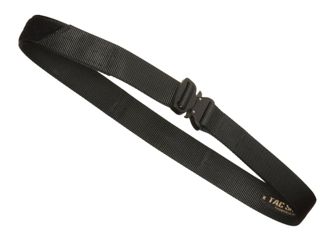 Tac Shield Gun belt 1.75 In Cobra Buckle, Black, Large