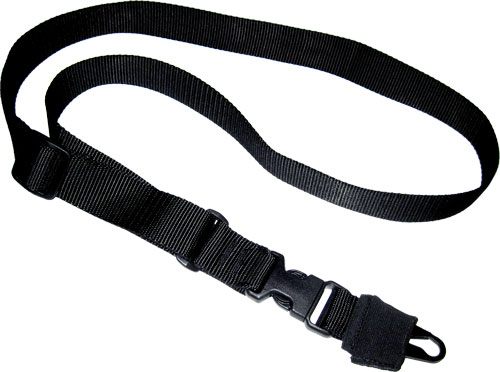 TacShield CQB Single Point Sling QD Push Button Swivel 1.5" Black view 2