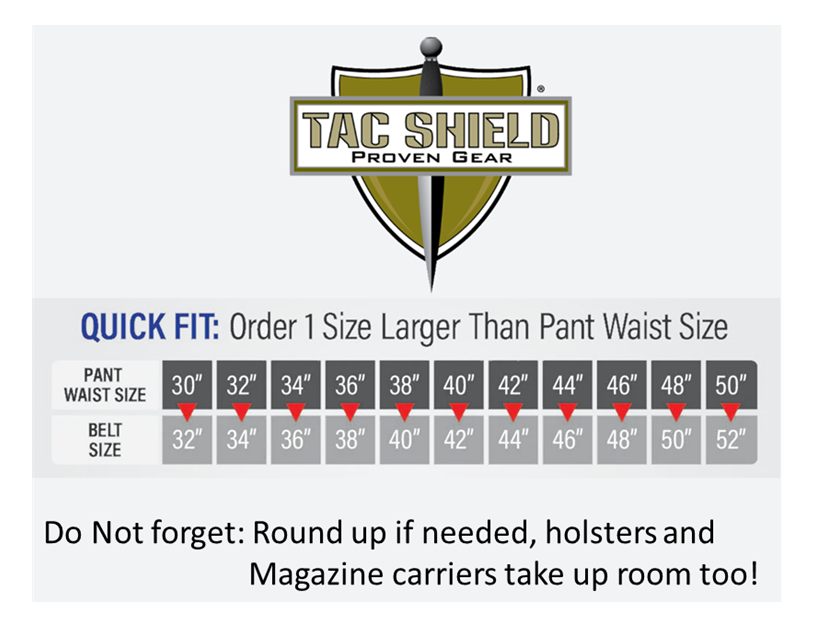 Military Products Tacshield T33C-LGBK Cobra Riggers Belt 38in-42in Webbing