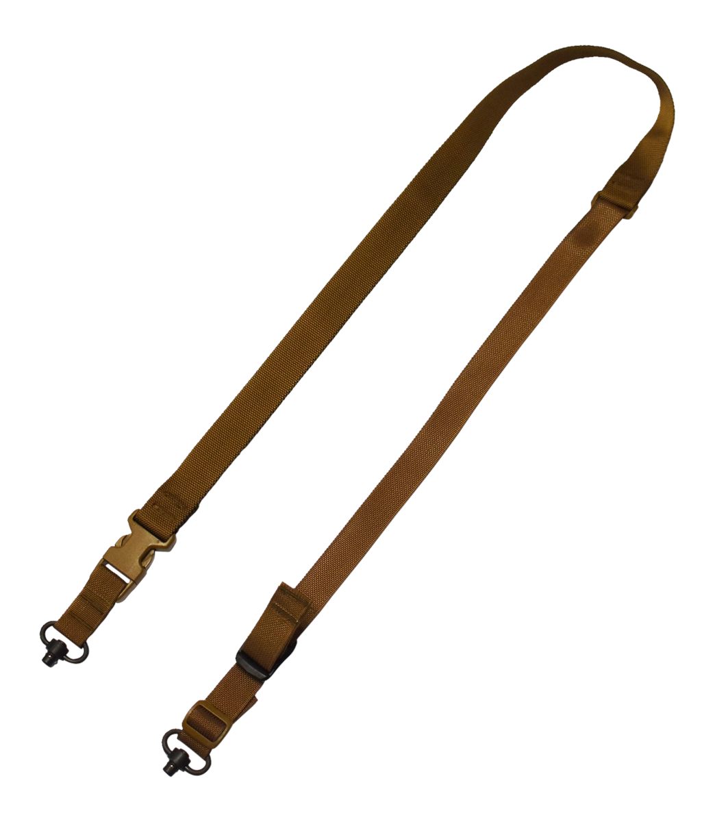 Tac Shield 2 Point QD Sling w/Fast Adjust, Coyote, 1 1/4in