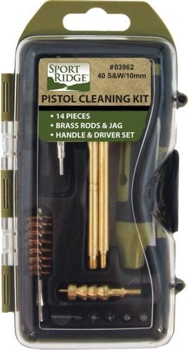 Military Products TacShield Sport Ridge 14pc Pistol Cleaning Kit - 40 Cal/1