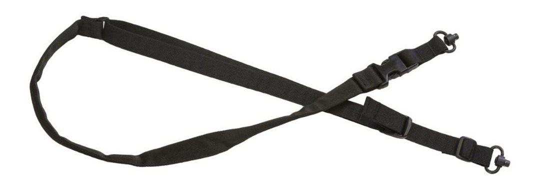 Tac Shield 2-Point Padded QD Push Button Swivel Sling, Black (T6045BK)