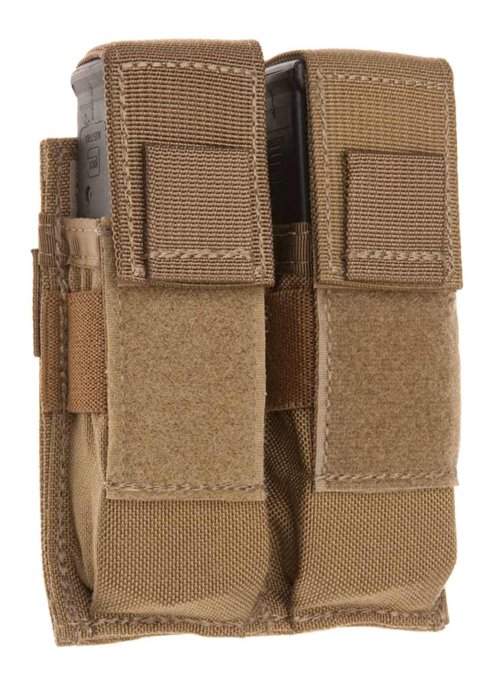 Tac Shield T3602CY Double Universal Pistol Molle Pouch Coyote, Multi