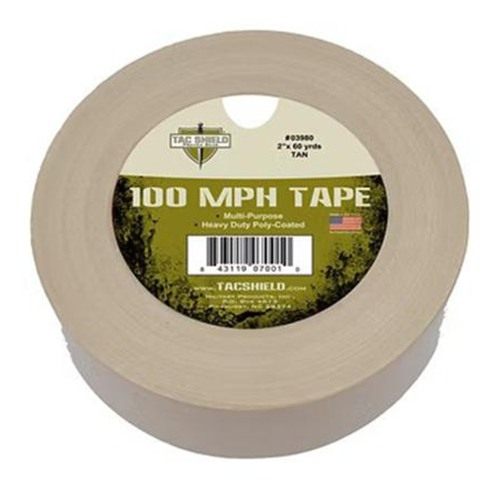 Military Products Tacshield 100 MPH Heavy Duty Tape 60 Yards Tan