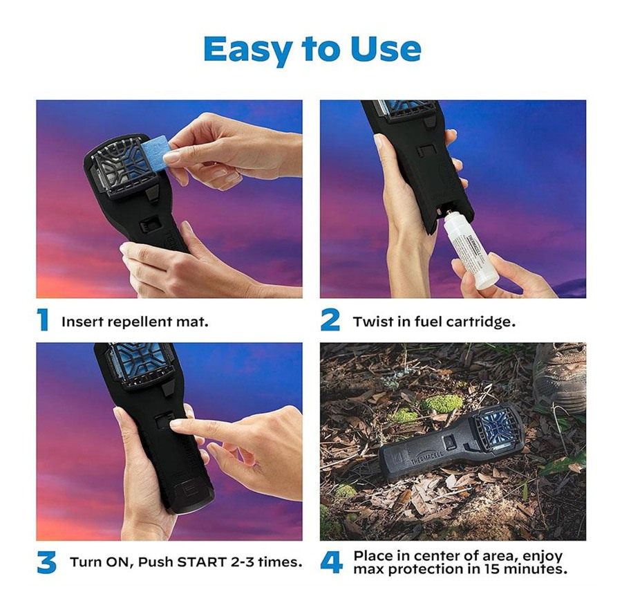 Thermacell Repellents MR300F Portable Repeller Camo Effective 15 ft Odorles view 3