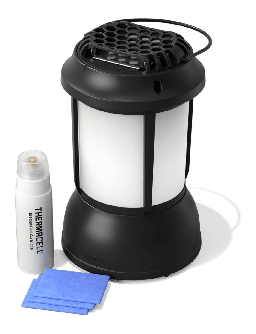 Thermacell Repellents PSLL2 Patio Shield Lantern Mosquito Repeller Black Ef