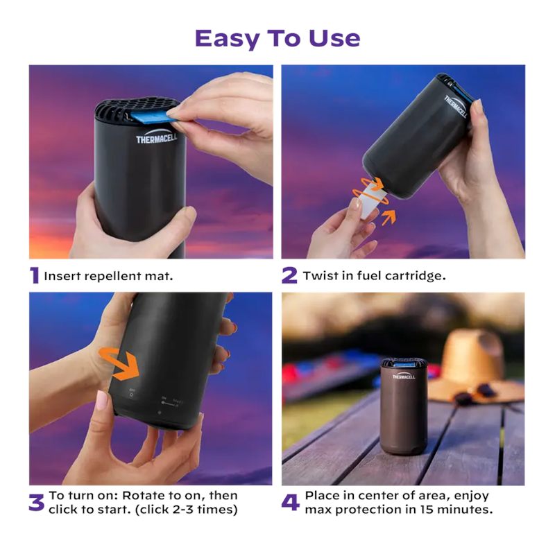 Thermacell Repellents Patio Shield Mosquito Repeller Royal Blue