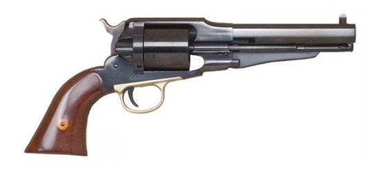 Cimarron 1858 NEW Model Navy 38SP FS 5.5in CC/Blued Walnut