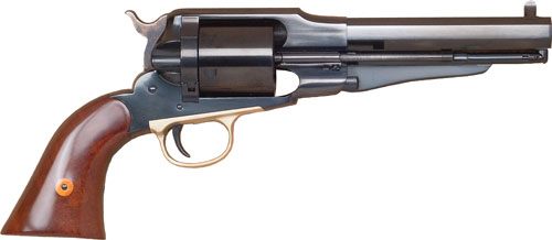 Cimarron 1858 NEW Model Navy 38SP FS 5.5in CC/Blued Walnut view 2