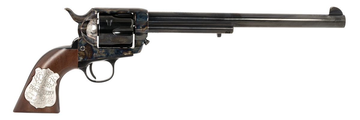 Cimarron PP558 Buntline 45 LC (Long Colt) 6 Shot 10in Blued Barrel Cylinder