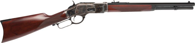 Cimarron 1873 Saddle Rifle 44/40 WIN 18in CC/Blued Walnut