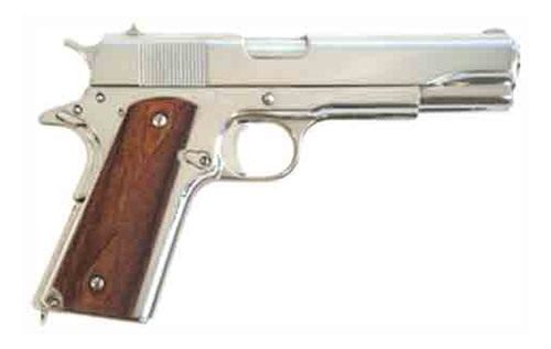 Cimarron 1911A1 45ACP 5in FS 8-Shot Polished Nickel Walnut