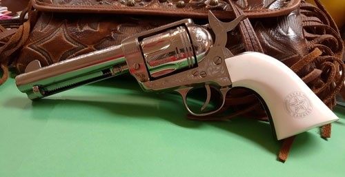 Cimarron Fac PP410LNTXR Frontier Texas Ranger 45 Colt (LC) 6 Shot, 4.75in E view 3