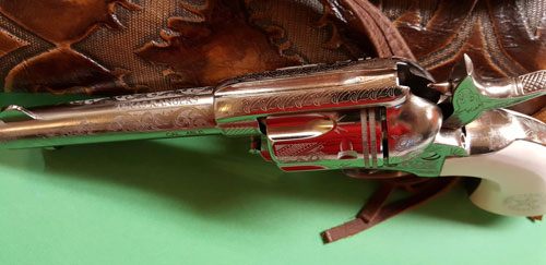 Cimarron Fac PP410LNTXR Frontier Texas Ranger 45 Colt (LC) 6 Shot, 4.75in E view 4