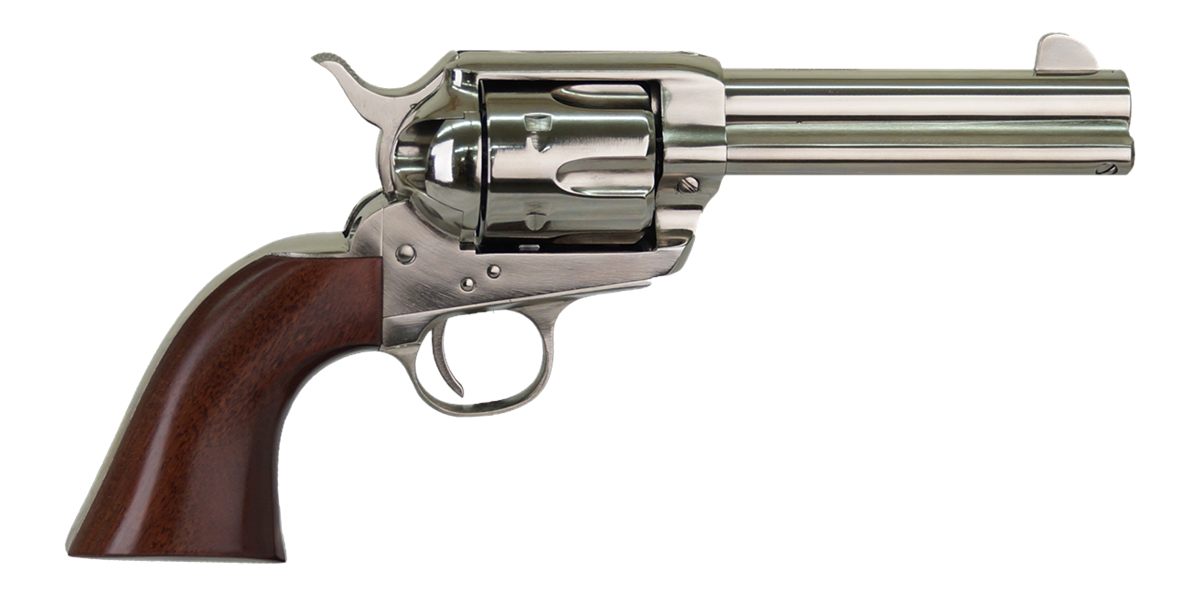 Cimarron Fac PPP357N Pistolero 38 Special/357 Mag 6 Shot, 4.75in Nickel-Pla
