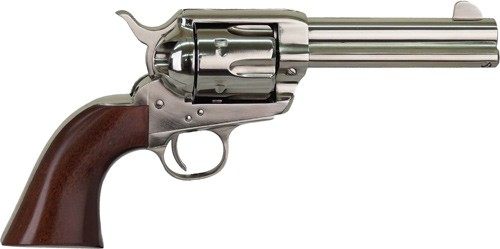 Cimarron Firearms Pistolero Nickel Handgun .22 LR 10rd Capacity 4.75in Barr