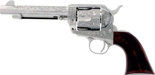 Cimarron Buffalo Bill Cody 45LC 5.5in Engraved Nickel