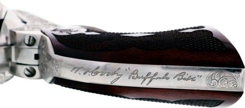 Cimarron Buffalo Bill Cody 45LC 5.5in Engraved Nickel view 3