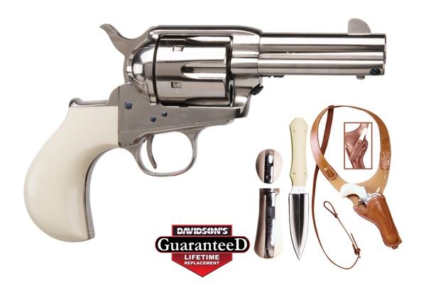 Cimarron DOC Holliday SET 45LC SS W/Knife Holster
