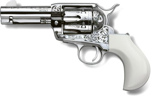 Cimarron Firearms PP346HUCKENG Huckleberry 45 Colt (LC) 6 Shot, 3.50in Nick view 3