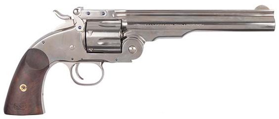 Cimarron NO.3 Schofield 45LC 7in FS Nickel Walnut view 2