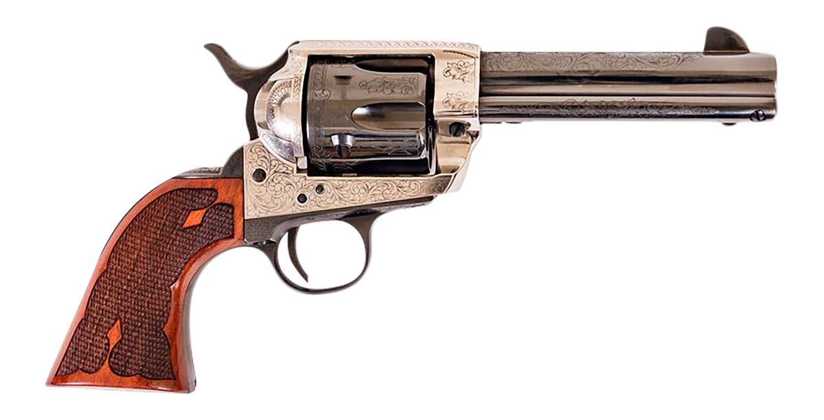 Cimarron F.A PP400LSFW Frontier 357 Mag 6 Shot 4.75in Blued Barrel, Cylinde
